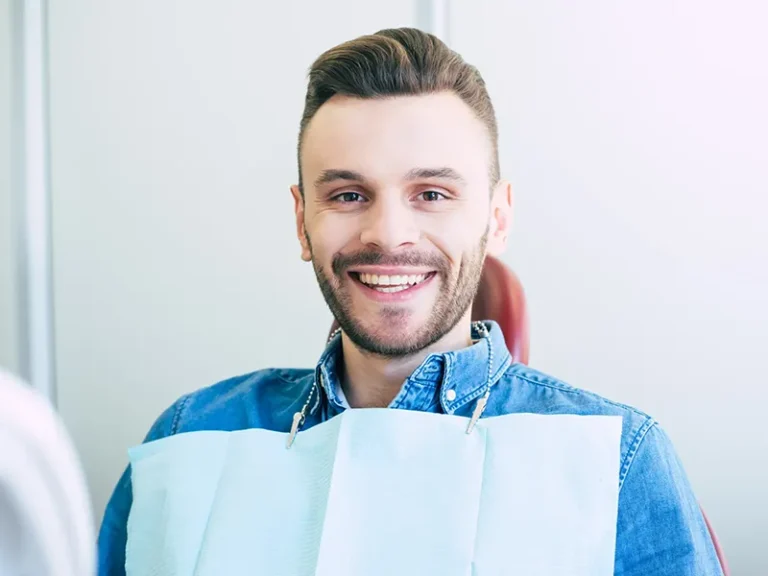 All-on-Implants 2 Smiling patient at dental clinic in Bellingham after a comfortable check-up.